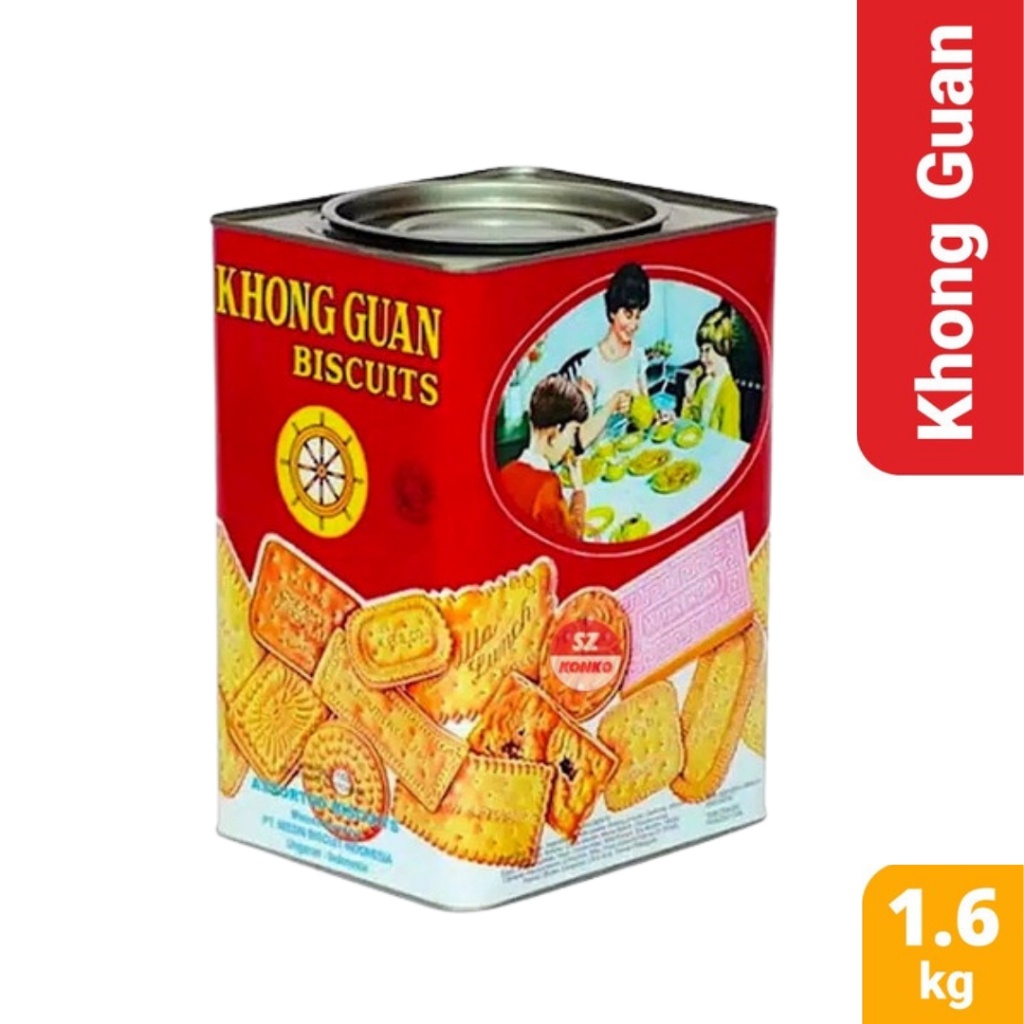 

Khong Guan 1600gr biskuit merah besar