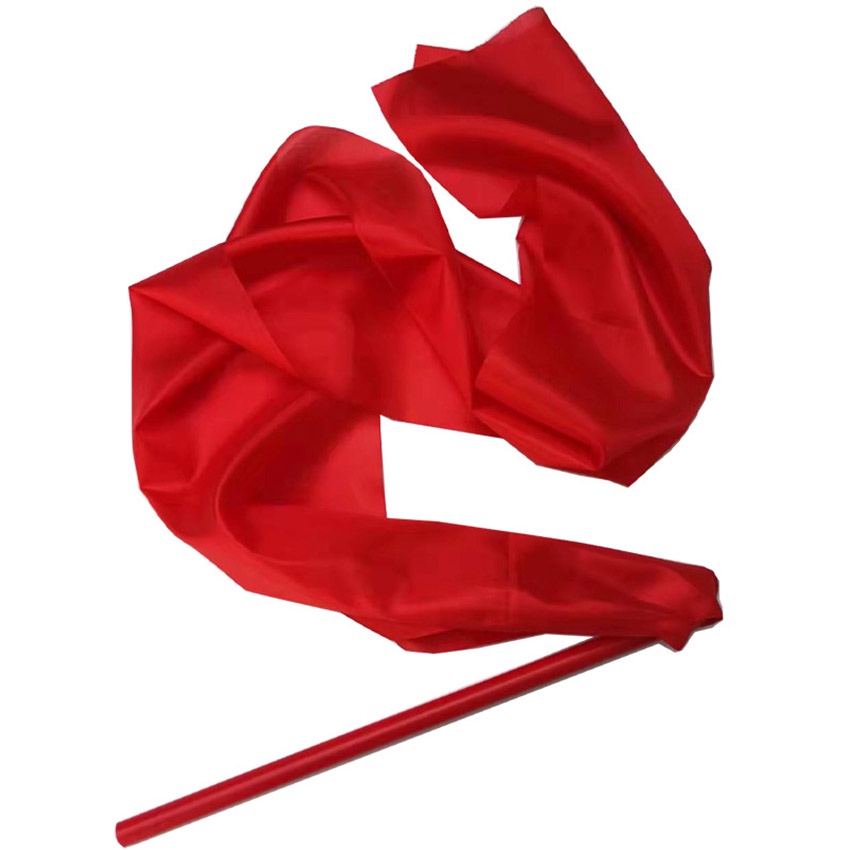 Colorful Dance Ribbon Gym Rhythmic Art Gymnastic Streamer Twirling Rod Stick