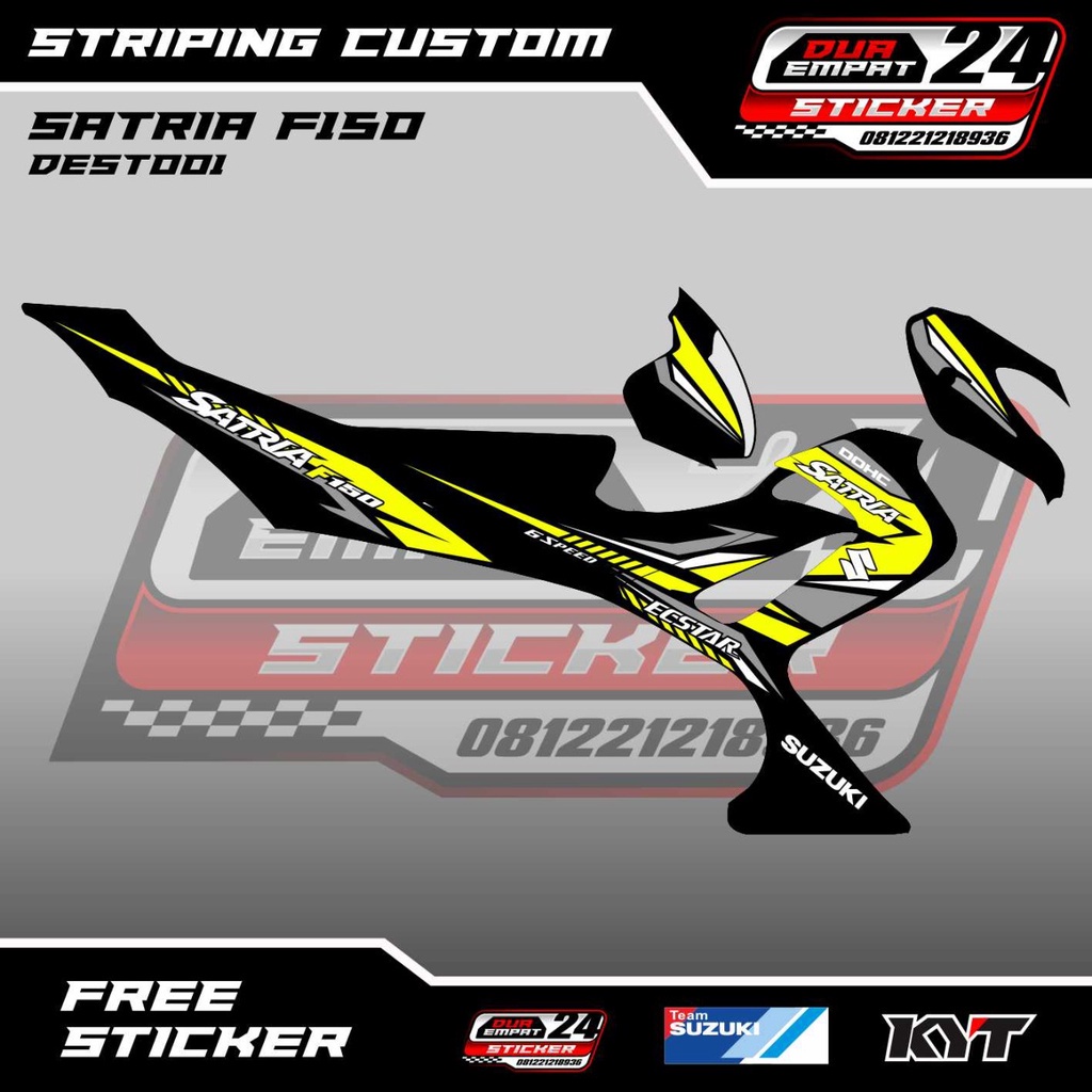 STRIPING SATRIA F FU BARONG / STICKER VARIASI / CUSTOM
