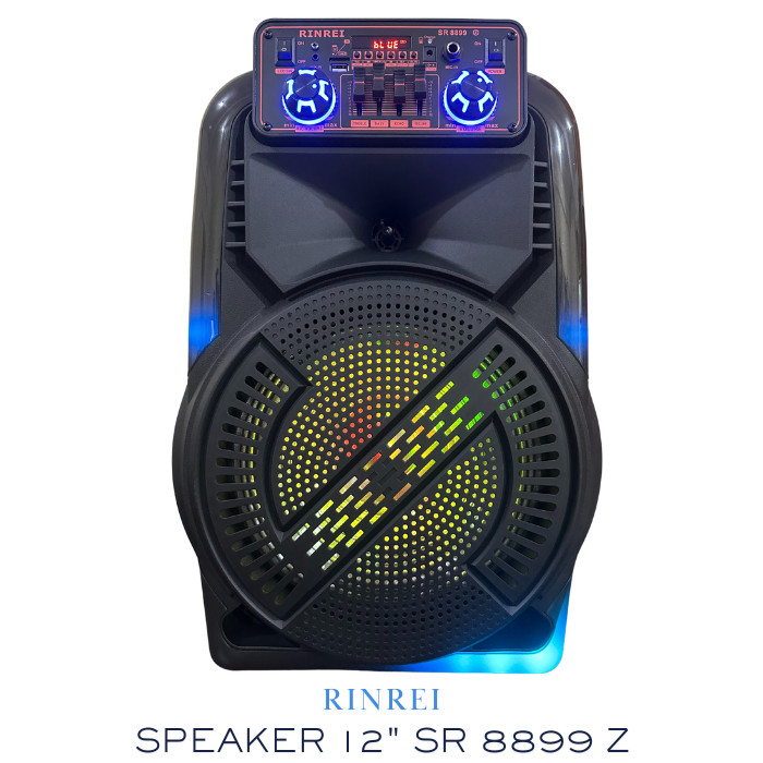 Rinrei Speaker Portable Bluetooth Mic Wireless 12 Inch SR 8899Z (G)