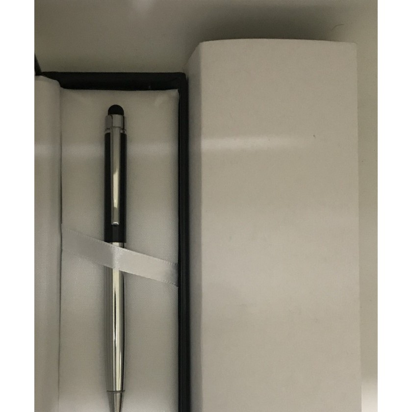 

Pulpen Promosi / Pulpen Esklusif / Elegant 108 Stylus Hitam Stainless