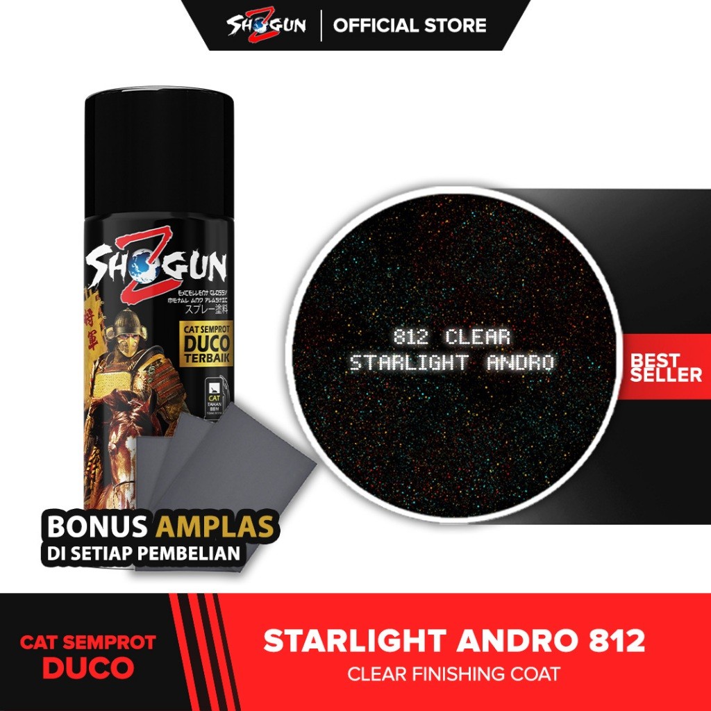 Ready Cod Cat Semprot Motor Shogun Z Paint - Clear Starlight Glitter Andromeda 812 Cat Duco