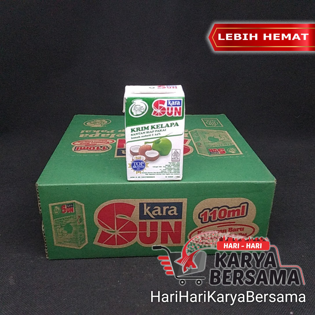 

BAHAN MASAK SUN KARA SANTAN CAIR PER-KARTON ISI 24'S X 110ML