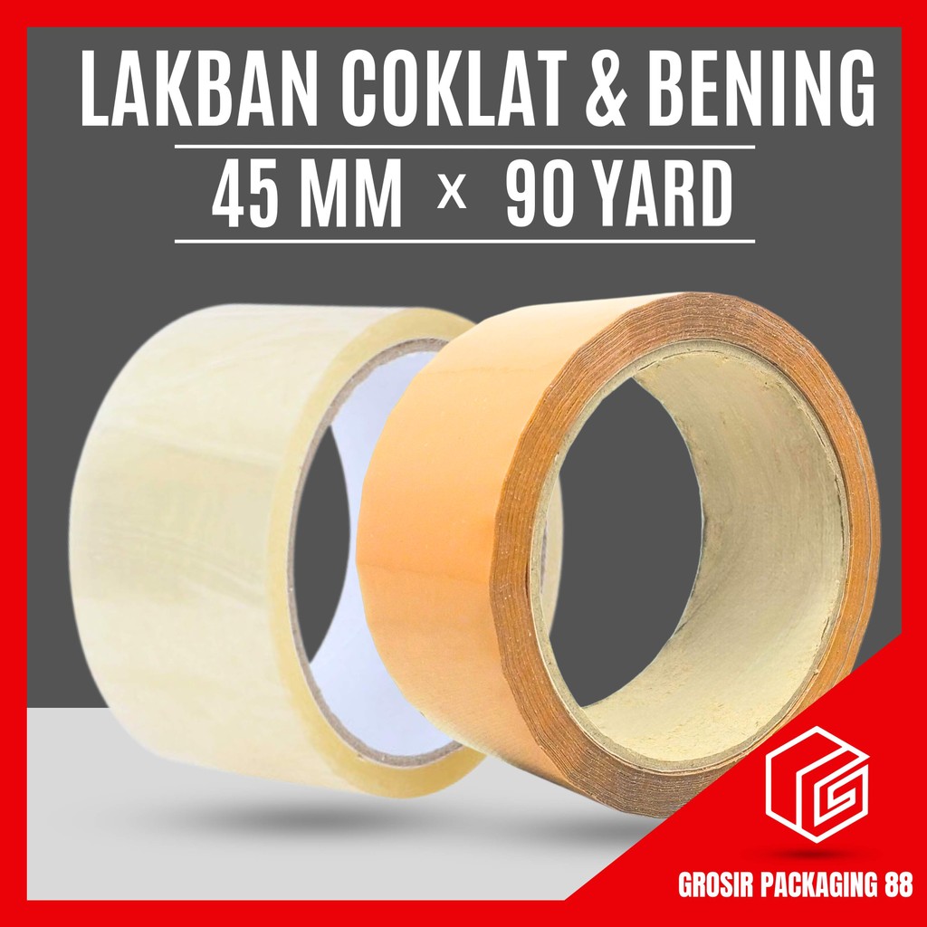 

Lakban Solatip Isolasi OPP Bening 2 Inch 45mm x 90 Yard Coklat MURAH - 90yard LAKBAN SOLATIP ISOLASI OPP 2INCI 90Y 2INCH 90YARD 2 INCI INCH 90 Y YARD TAPE BENING COKLAT MURAH