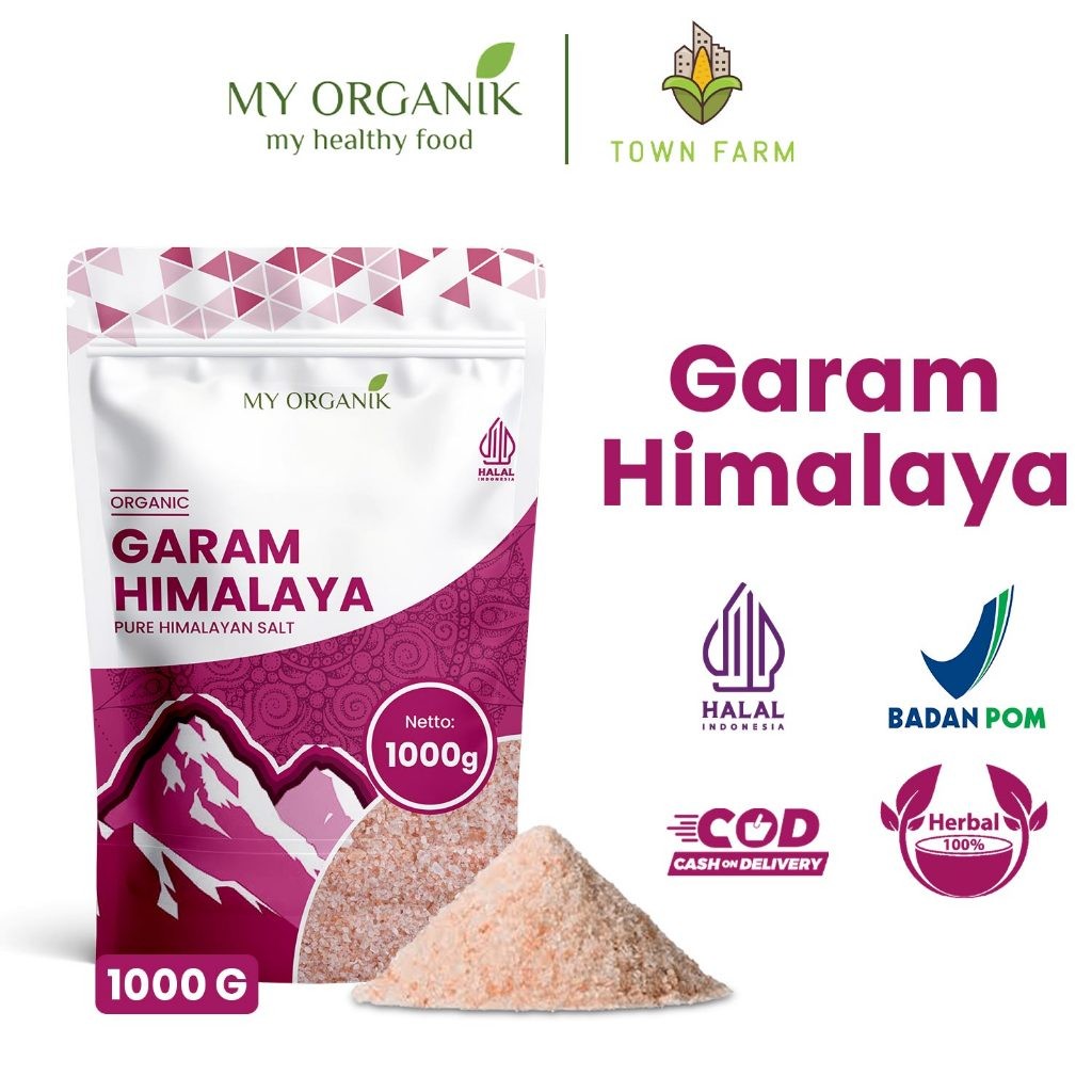 

My Organik Garam Himalaya Pink Himalayan Salt Original Premium 1 Kg