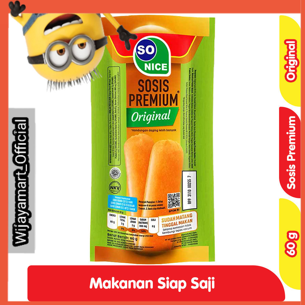 

So Nice Sosis Premium Original 60 g