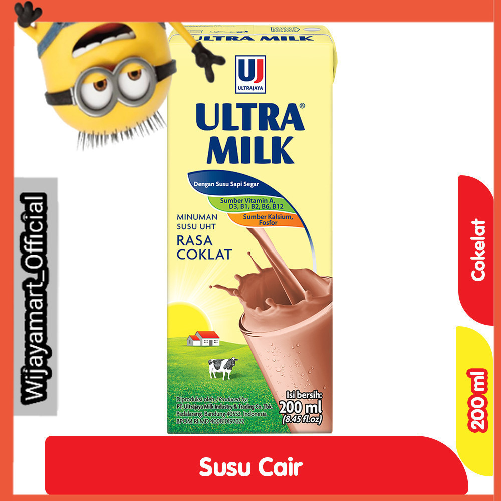 

Ultra Milk Susu UHT Coklat Kotak 200 ml