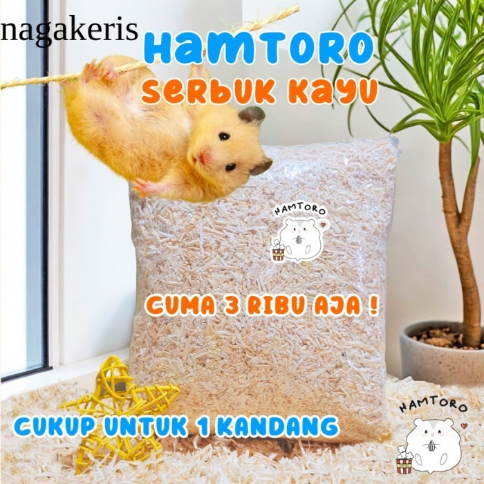 

Hamtoro Serbuk Kayu Hamster 300g Bedding Hamster, Landak Serutan Kayu antik