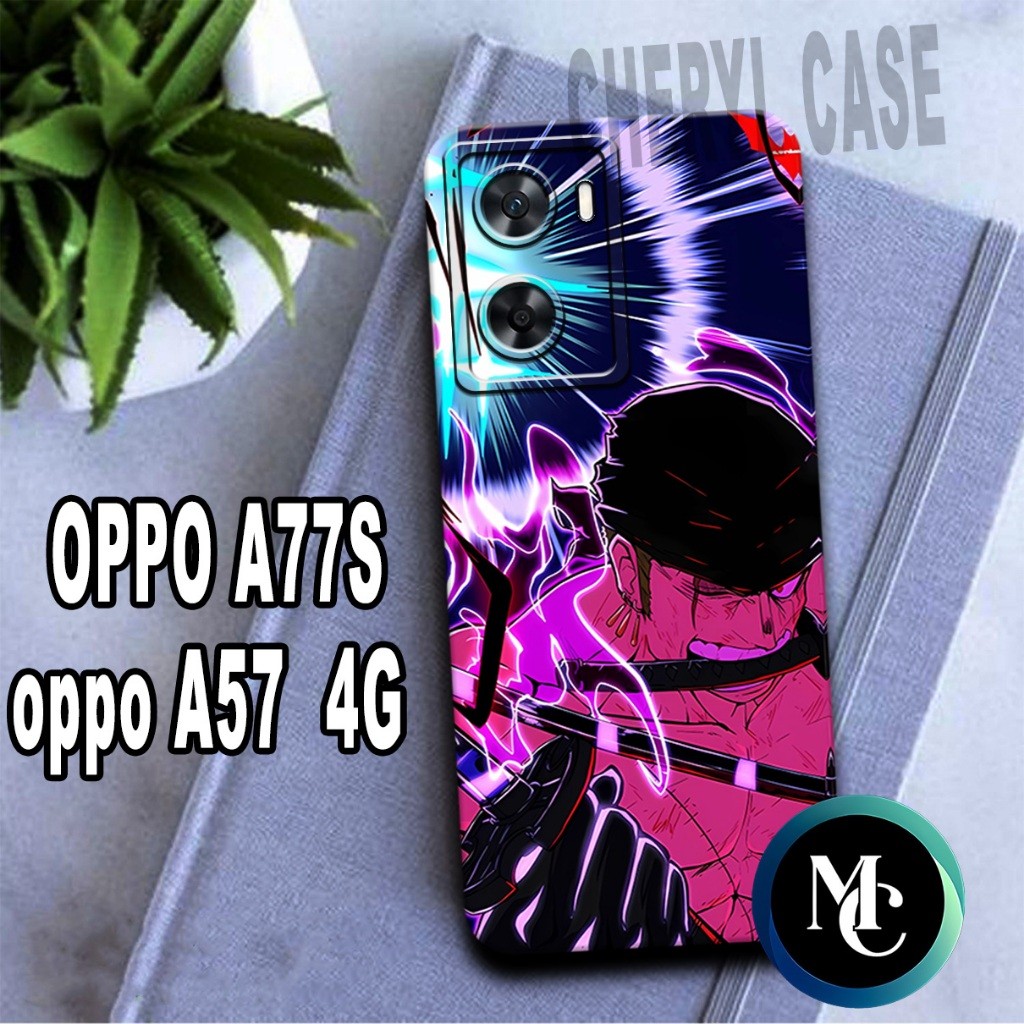 ALB5/ Softcase karet lentur untuk OPPO A77S DAN A57 4G/Motif ANIME LUFFY/case OPPO A77S/kesing OPPO 