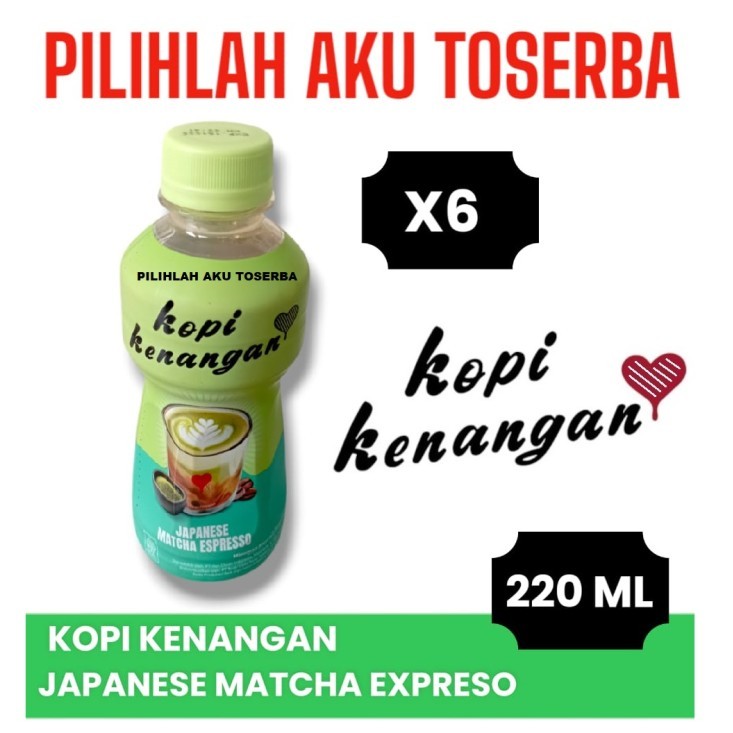 

KOPI KENANGAN JAPANESE MATCHA ESPRESSO 220 ml - ( HARGA 6 Botol )