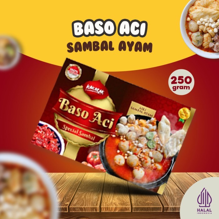 

Kakarak Baso Aci Spesial Sambal Ayam Khas Bandung - 250gr