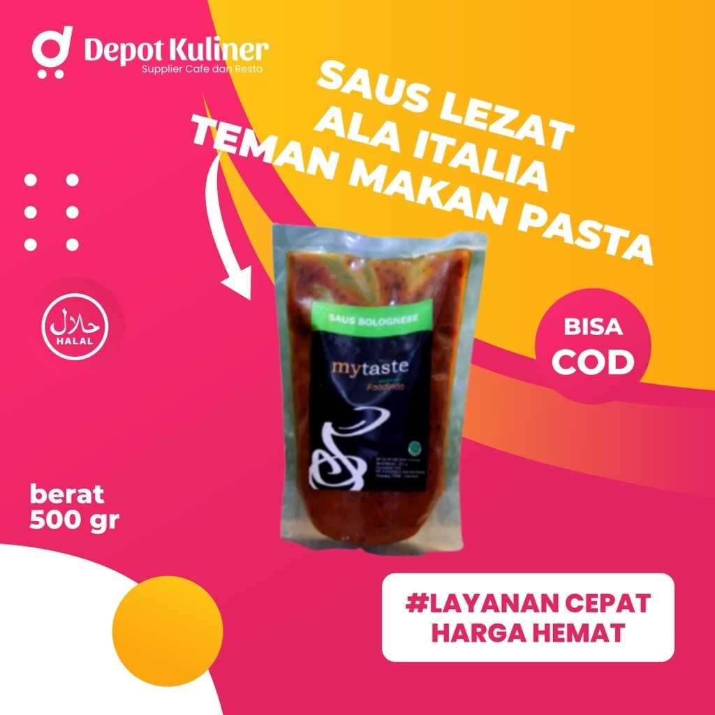 

My Taste Bolognese Sauce 500 gr / Saus Bolognaise MyTaste Bolognes Saos