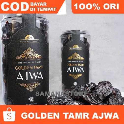 

Kurma AJWA Golden Tamr Isi 500Gr Original - Kurma Super Premium 100% Asli