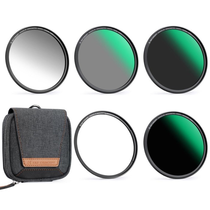 KNF Concept 67mm 4in1 Filter Magnetic GND8 ND8 ND64 ND1000 with Filter Case K&F Concept