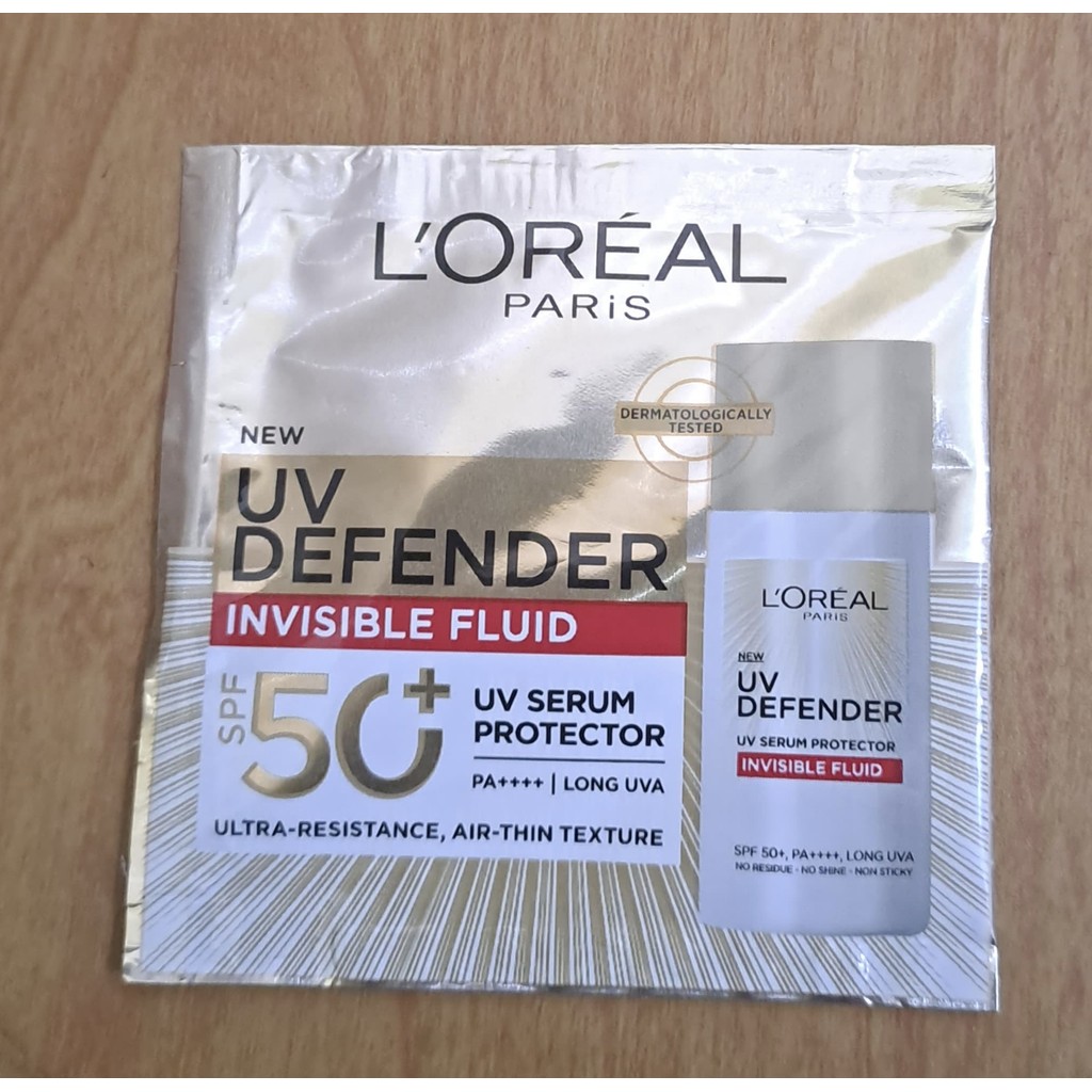 Loreal UV Defender Sunscreen Sun Repair Invisible Serum SPF 50 sachet 1.5 ml