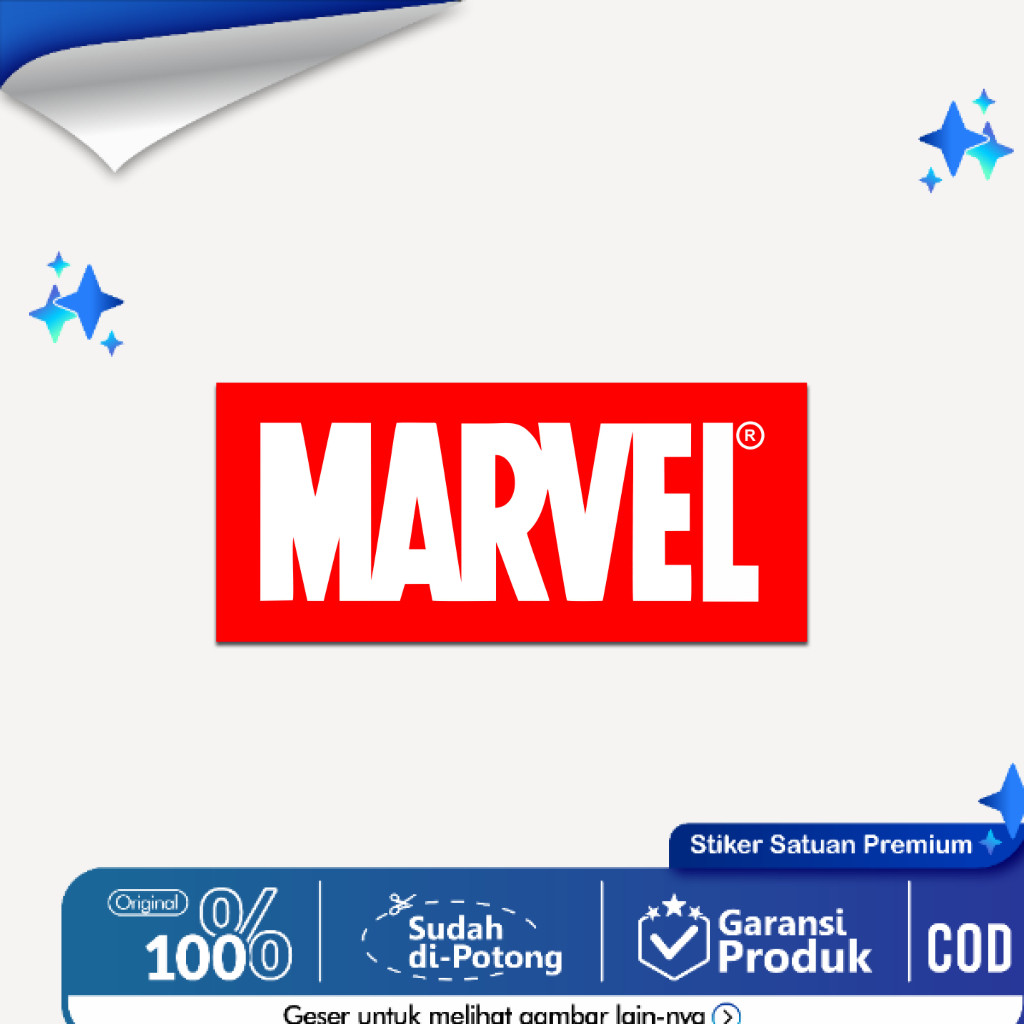 

Sticker Logo Brand Aestethic Marvel Stiker Avenger Vinyl Glossy Laptop Notebook Hp Tumblr