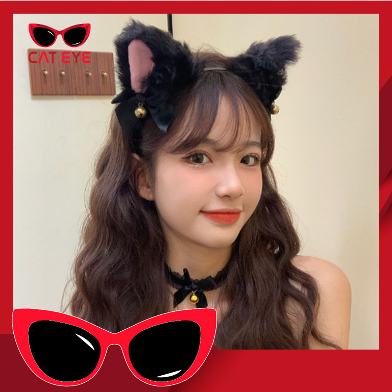 PROMO - F5892 Bando Telinga Kucing Nekomimi / Bando Bell Kucing Cosplay / Bando Kucing Wanita / Cosp
