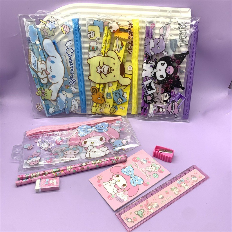 

Paket Set Alat Tulis 7 In 1 Motif Karakter Lucu Import S3433