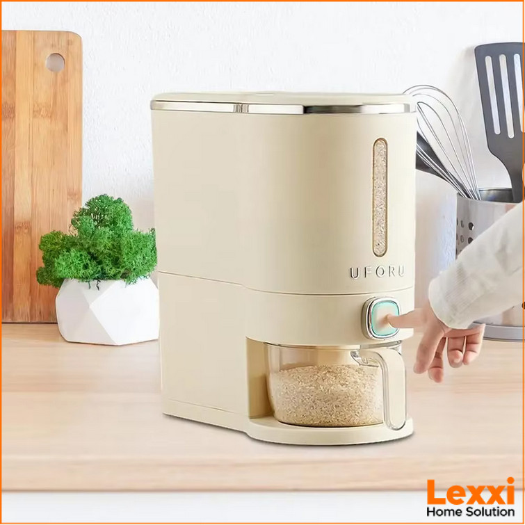 Tempat Beras Estetik Dispenser Rice Box Container 10kg - DK33