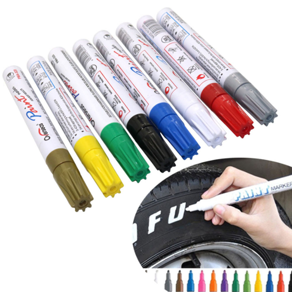 

1 Pc Color Pen Set Waterproof Rubber Permanent Paint Marker Pen Car Tyre Tread Environmental Tire Painting Marker
