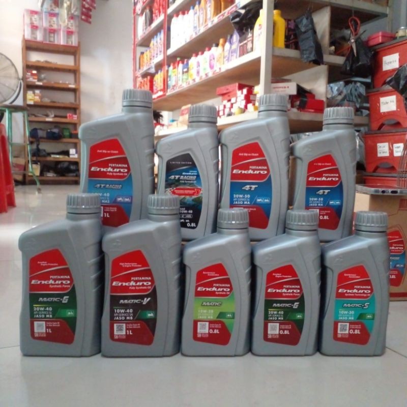 OLI MESIN MOTOR PERTAMINA ENDURO 4T RACING SPORT MATIC 1000ml 800ml