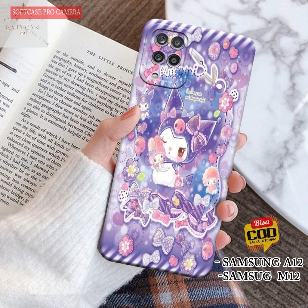 Case Samsung Galaxy A12 / Samsung M12 - Rajacase - Casing Hp Samsung A12 / M12 - Motif case Cartoon 