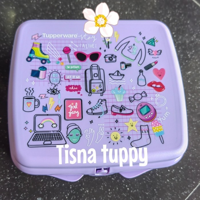 Clip keeper sandwich keeper tupperware - Ungu