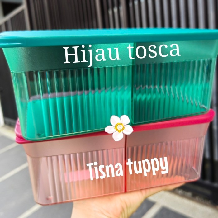 snack it tupperware - hijau tosca