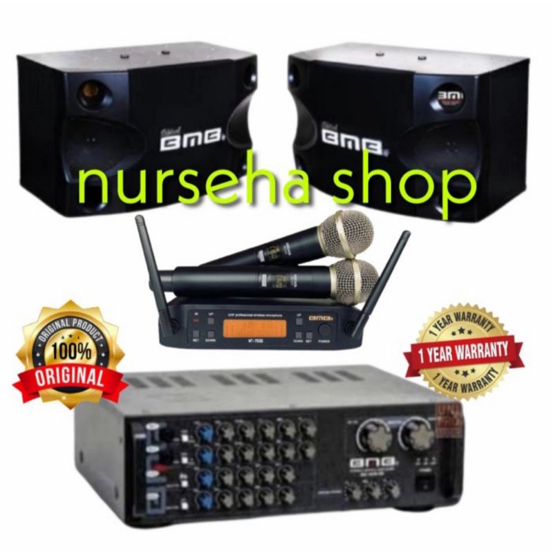 Paket Karaoke BMB Amplifier BMB Mic BMB Bluetooth ORIGINAL BERGARANSI