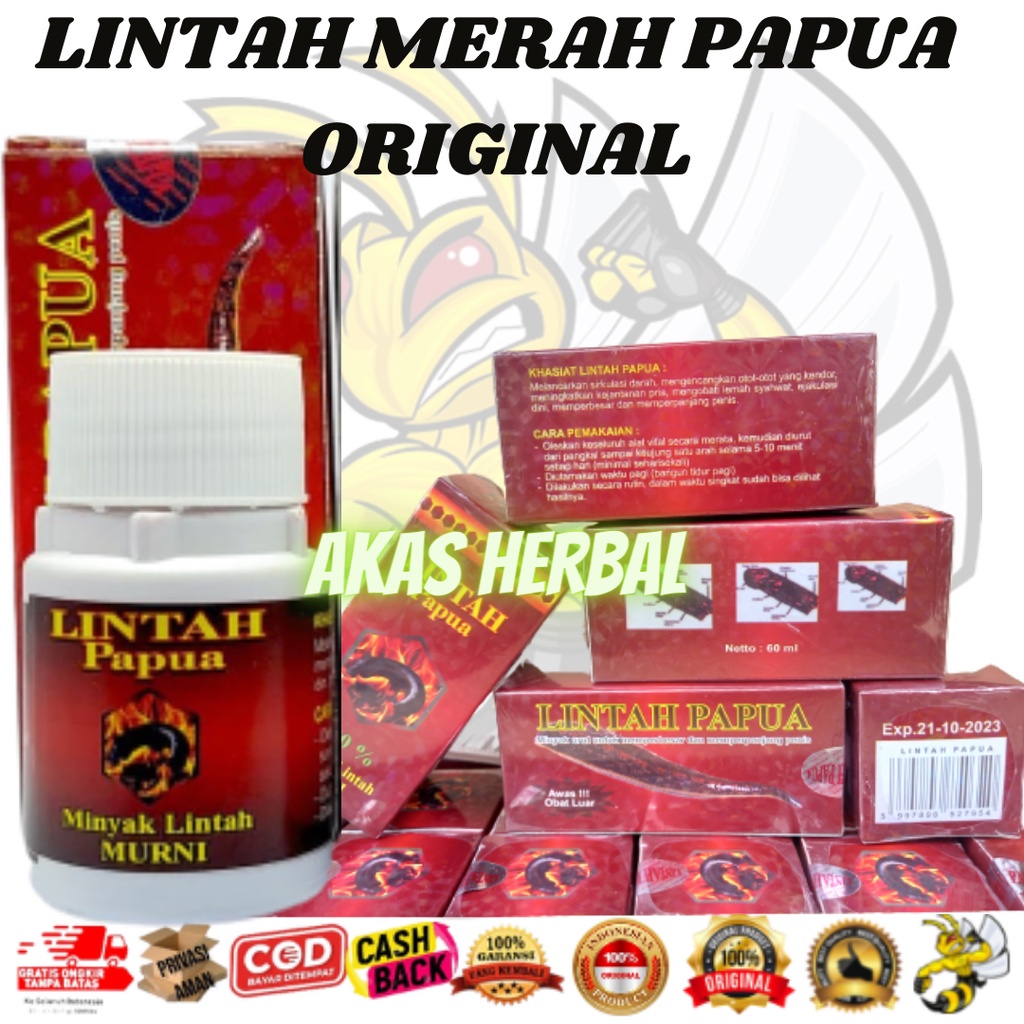 MINYAK HERBAL LINTAH MERAH PAPUA