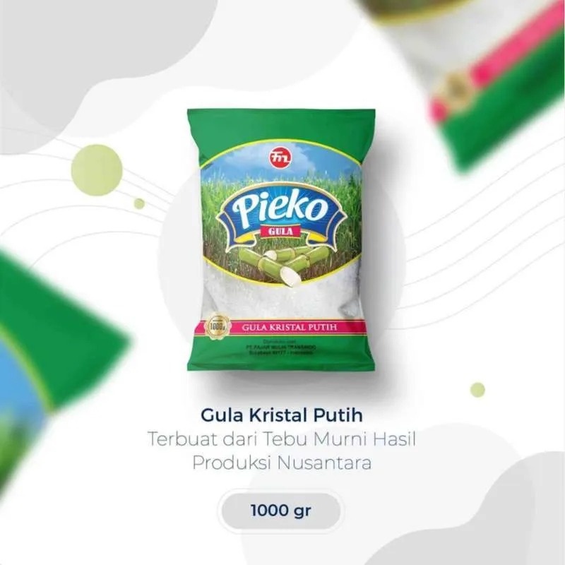 

GULA PASIR PUTIH PIEKO KEMASAN 1KG 1KILOGRAM