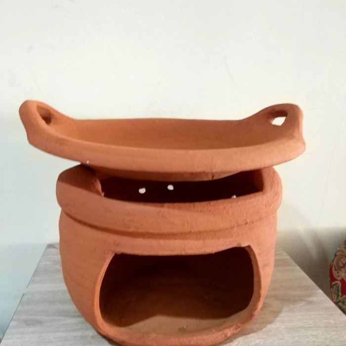 KUALI DAN PANCI TANAH LIAT WARNA TERAKOTA NATURAL