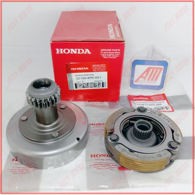 Lonceng + Kampas Ganda Supra X 125 Kampas Ganda Set Karisma Supra X 125 Karbu Lonceng Otomatis+Kampa