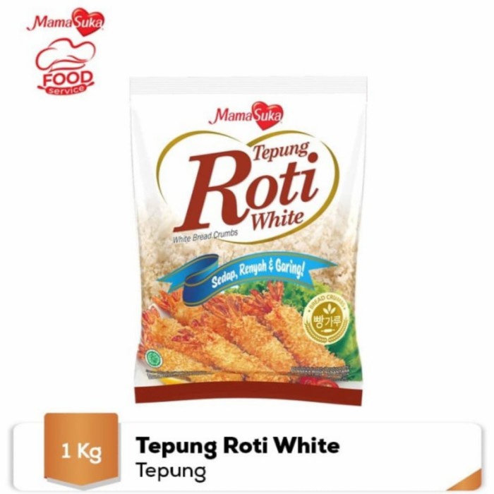

Promo Termurah mamasuka tepung roti white 1 kg