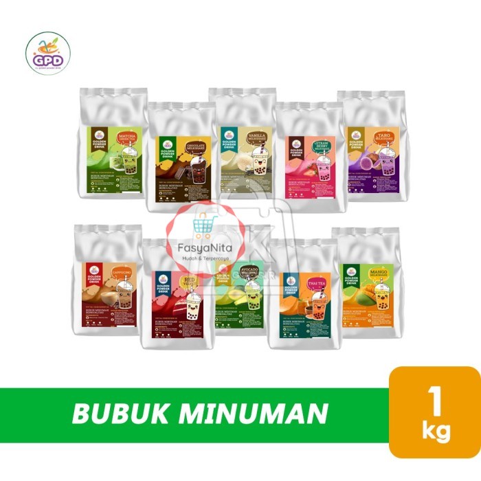 

Bubuk Minuman Aneka Rasa GPD Reguler Golden Powder Drink (Silver 1kg) - RED VELVET - FasyAnita Mart Denpasar