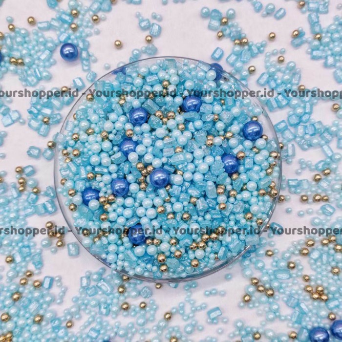

wasitastore [Promo Murah] Mix Sprinkles Blue / Hiasan kue - 100g