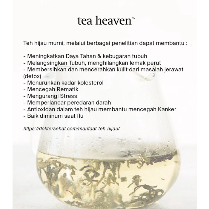 

✨PROMO✨ -Teh Hijau Green Tea Organik | Daily Green Tea | Tea Heaven Signature