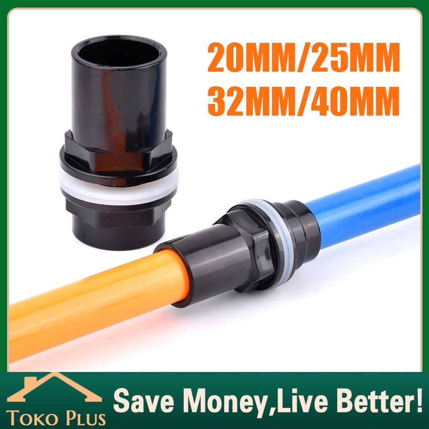 Fitting Konektor Pipa Air Aquarium Ukuran 20/25/32/40mm Untuk Akuarium