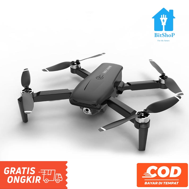 Black Panther LM12 drone Kamera GPS 4K motor brushless drone kamera udara HD 1000 meter pesawat remo