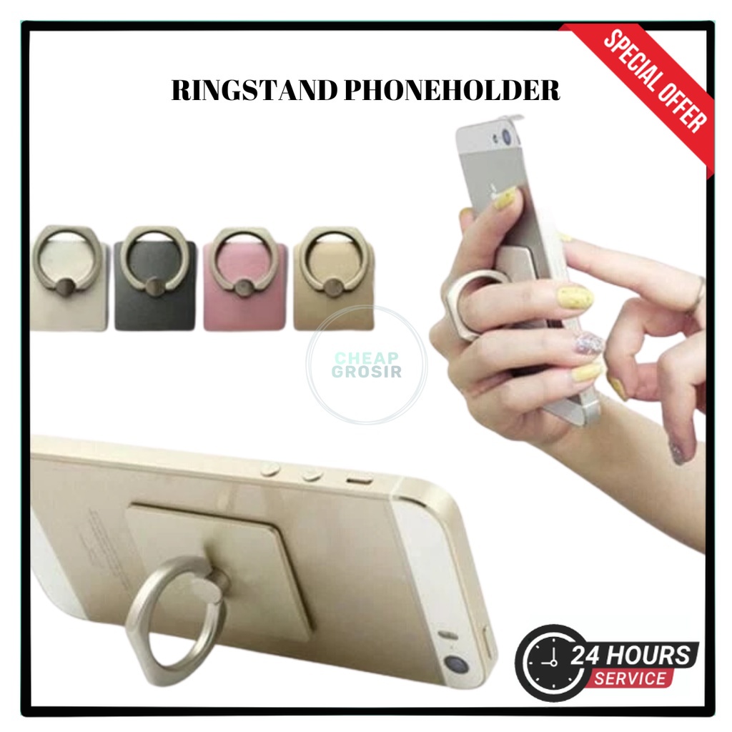RINGSTAND FIBER POLOS / RING HOLDER HP / IRING HP | COD Makassar