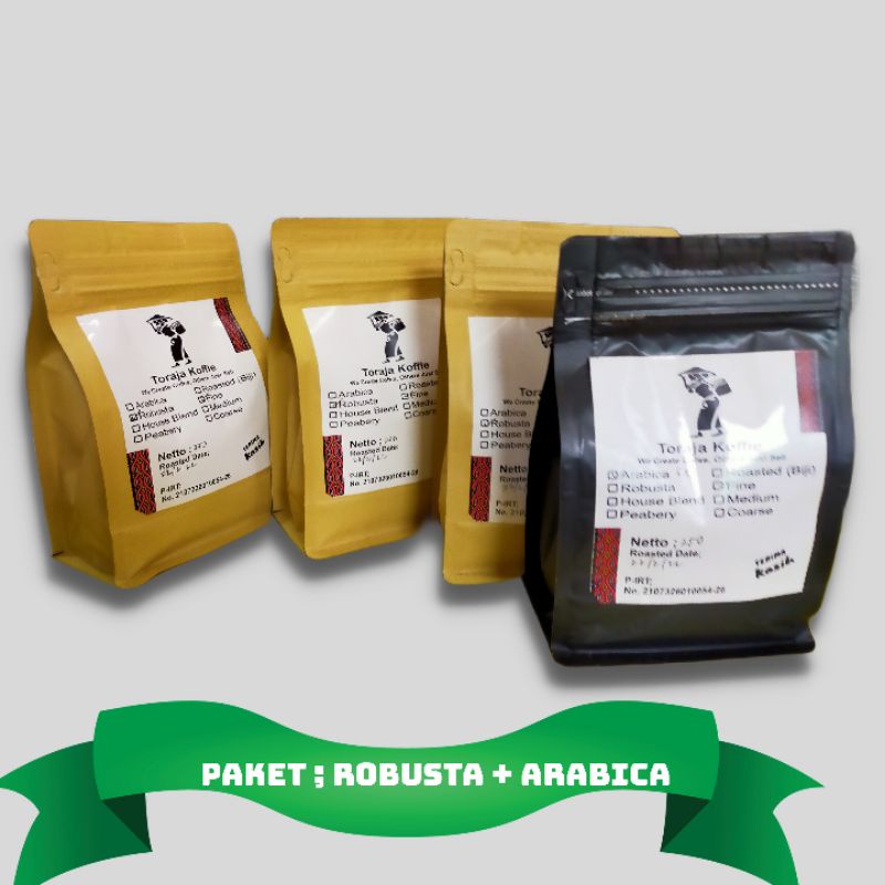 

Kopi Arabica Toraja Paket Kopi Robusta Toraja