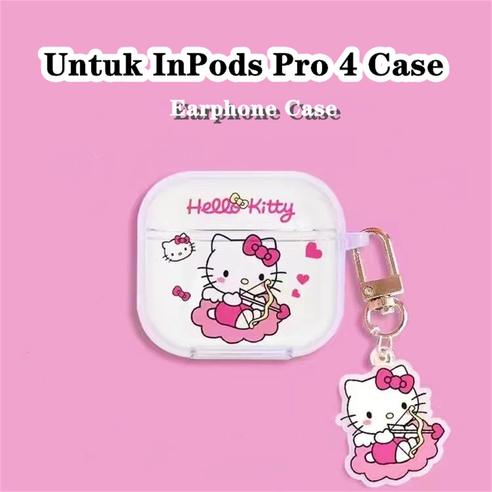 Parity Untuk InPods Pro 4 Case Kartun kreatif transparan Soft Silicone Earphone Case Cover