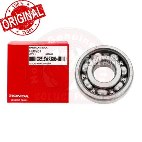 Original  Laher Laker Bearing Ball 6201 Tanpa Tutup HB6201  Jaminan 100% Asli Honda ~`
