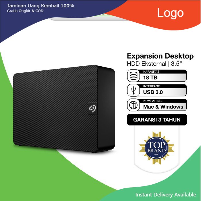 Seagate Expansion Desktop HDD / Hardisk Eksternal 18TB USB3.0