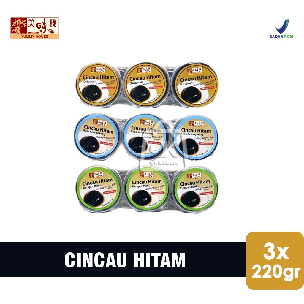 

Cincau Hitam Yummy House Original / Madu / Kelengkeng (1 Pack isi 3 Pcs)