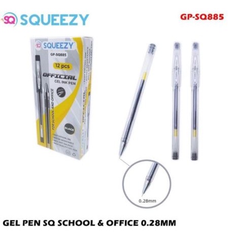 

12 Pcs / 1 Pack Pulpen Hi Tech Hitam 0.28 MM