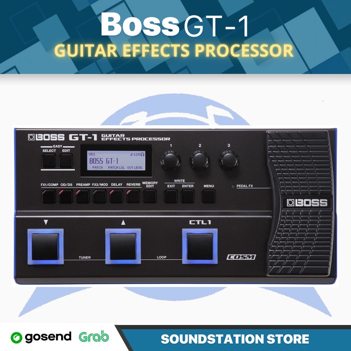 BOSS GT-1 Guitar Effects Processor | Efek Pedal Gitar Digital GT1