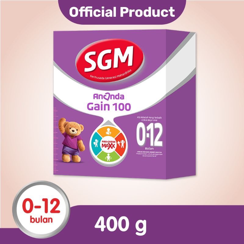 SGM GAIN 100 UNTUK USIA 0-12 BULAN