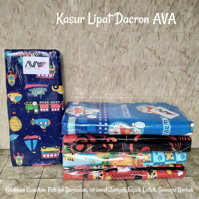 Kasur lipat Dakron 180 X 120 CM berbahan dacron lembar ada resleting