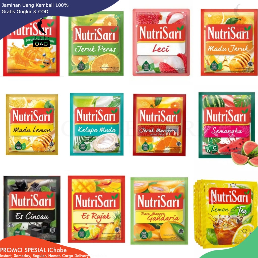 

[BISA COD] DS Nutrisari Minuman Segar Aneka Rasa Sachet @14gr